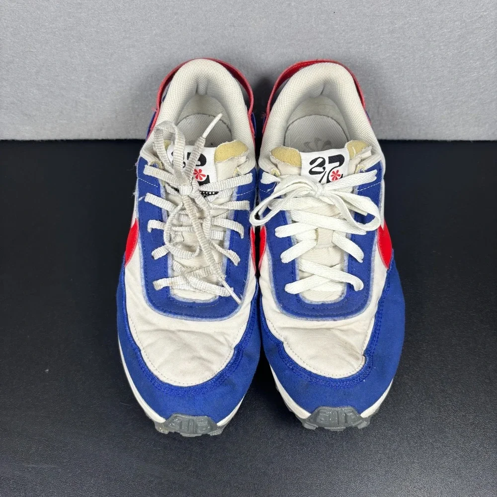 Nike Waffle Debut Swoosh Phantom Blue Red DV0527-001 Men's Size 8.5 Sneakers